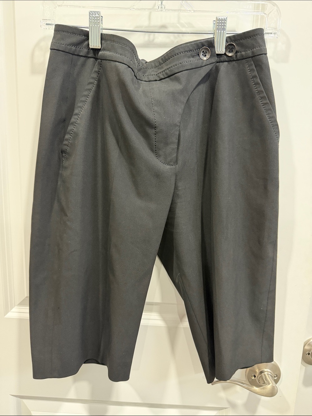 Men's Dark Gray Casual Cropped Pants